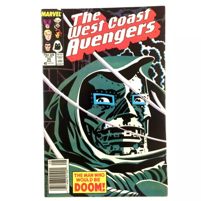West Coast Avengers #35 Marvel 1988 VF Moon Knight Scarlet Witch Doctor Doom