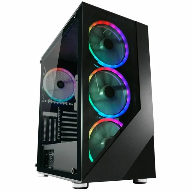 PC-GEHÄUSE LC-POWER GAMING 803B Shaded_X RGB Tower Case Schwarz mit ...
