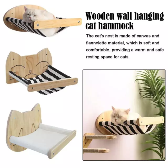 Cat Hammock Wall Mounted Cat Shelves, Cat Wall Shelf Perches✨a and Cat Bed N5L0