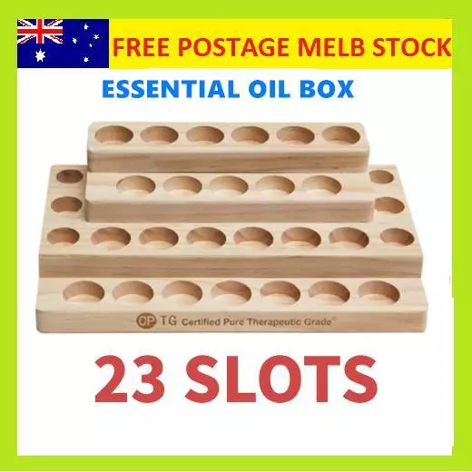 doTERRA Aromatherapy Essential Oil Storage Box Wooden Case Container Holder