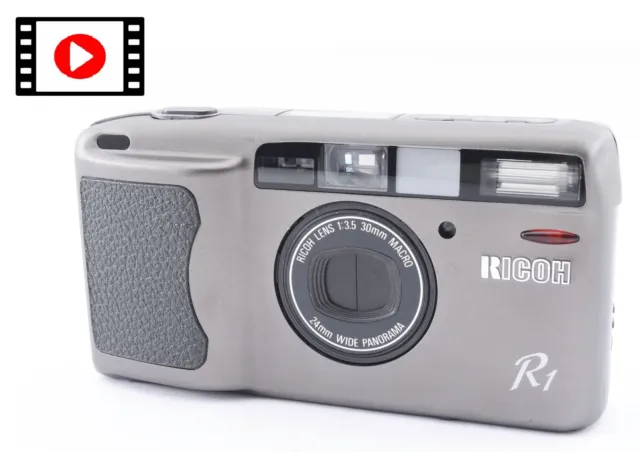 READ【Exc+5 w/Strap】 Ricoh R1 35mm Point & Shoot Film Camera Gray From JAPAN