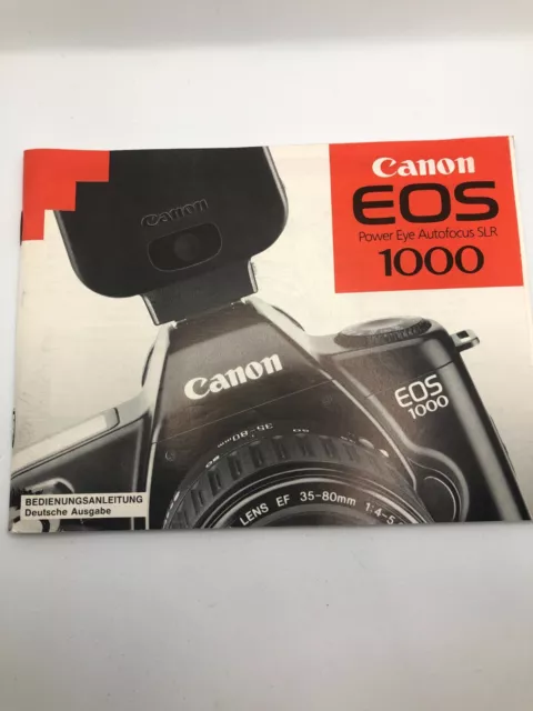 Canon EOS 1000 Bedienungsanleitung Deutsch