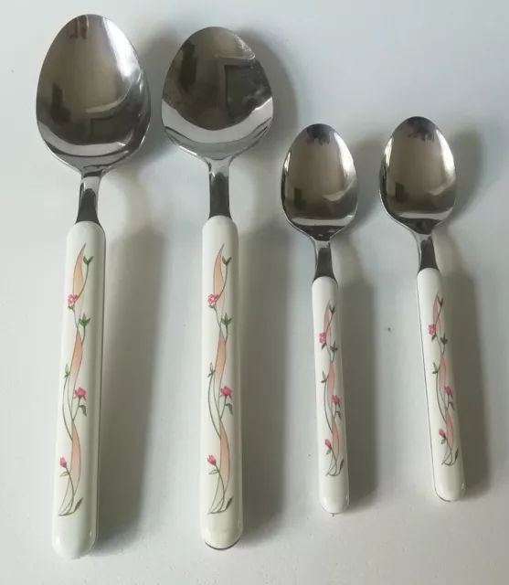 Eternal Beau Tea Spoons and Dessert spoons x 2 Cutlery