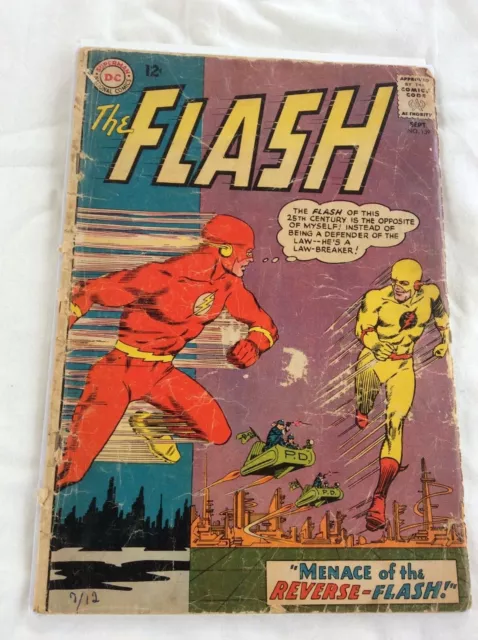 The Flash 139 1st Appearance Professor Zoom Reverse Flash 1963 DC Vol 1 Series