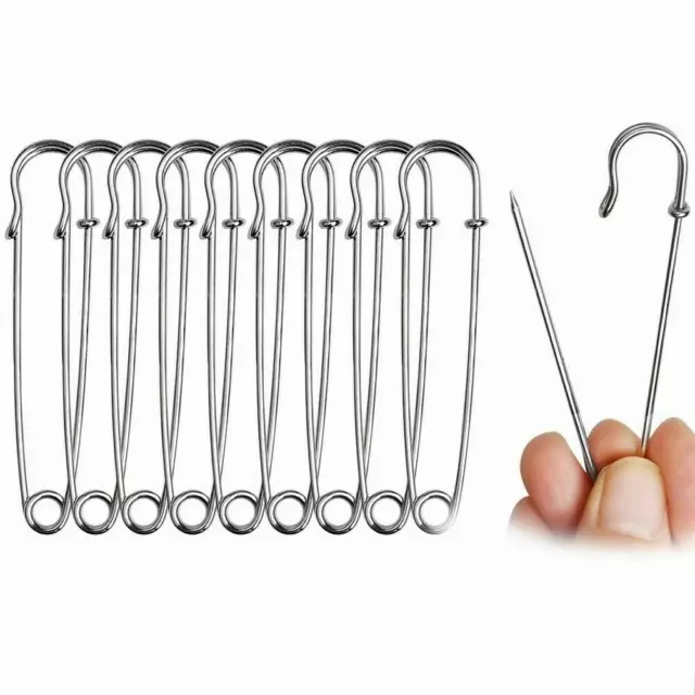 Small Large Safety Pins Metal Kilt Drapes Scarf Brooches Knitting Stitch Holders