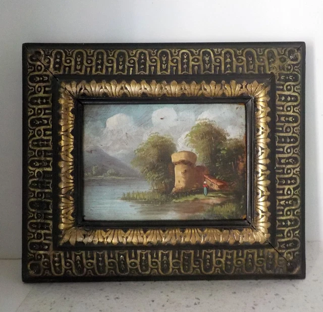 Tableau sous verre 35 par 45 et cadre cossu - Décoration