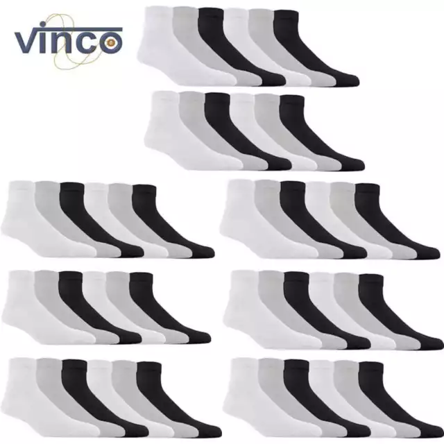 Wholesale Bulk Lots Men Plain Ankle Quarter Low Cut Cotton Socks Size 9-11 10-13 3