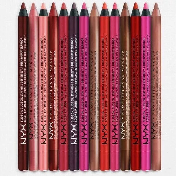 NYX Slide On Glide on Stay On & Waterproof Lip Liner *CHOOSE SHADE*