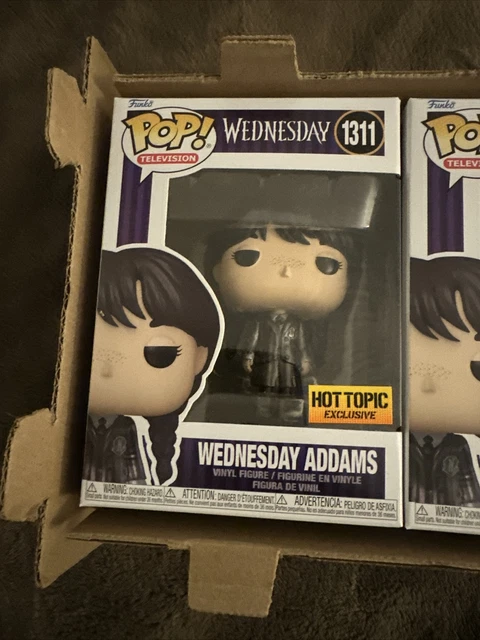 Wednesday Addams (Metallic) #1311 Hot Topic Exclusive Funko Pop With Shipper Box