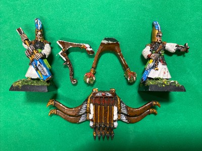 Citadel Games Workshop Elfi Oscuri Elfo Bullone LANCIATORE ripetizione BALESTRA Crew in metallo 