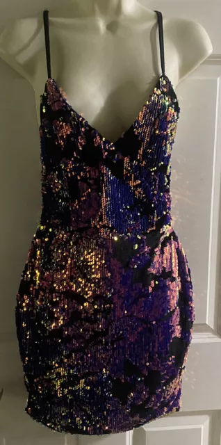 Women Unbranded Sequin Cocktail Evening Clubwear Party Dress Size S