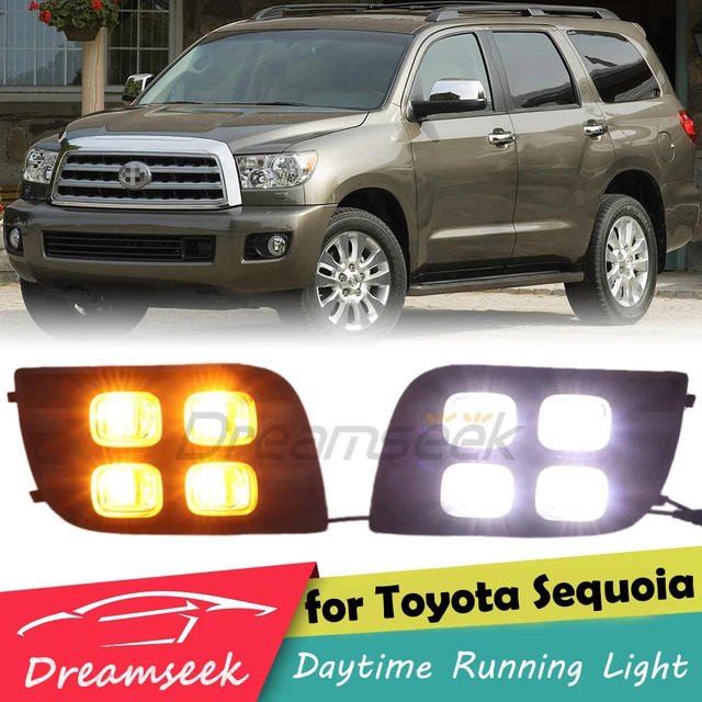 Feux Antibrouillard LED DRL 3-en-1 Pour Fiat Ducato, Peugeot Boxer, Citroën Jumpy 2002-2006 – Fumés, Blanc 6000K + Ambre Clignotant