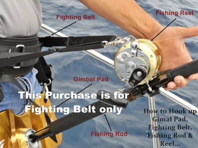 JAWS ULTIMATE FIGHTING Belt reel Harness for Big game Fishing yo yo Jigging  $63.00 - PicClick