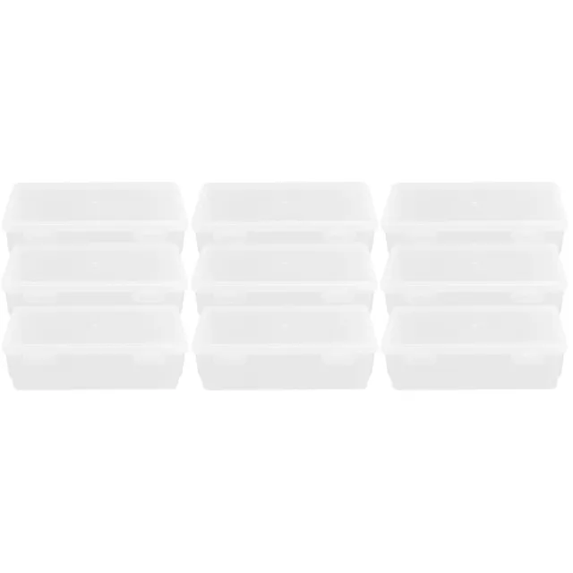 9 piezas caja de almacenamiento de plástico para pan bocadillos soporte de almacenamiento
