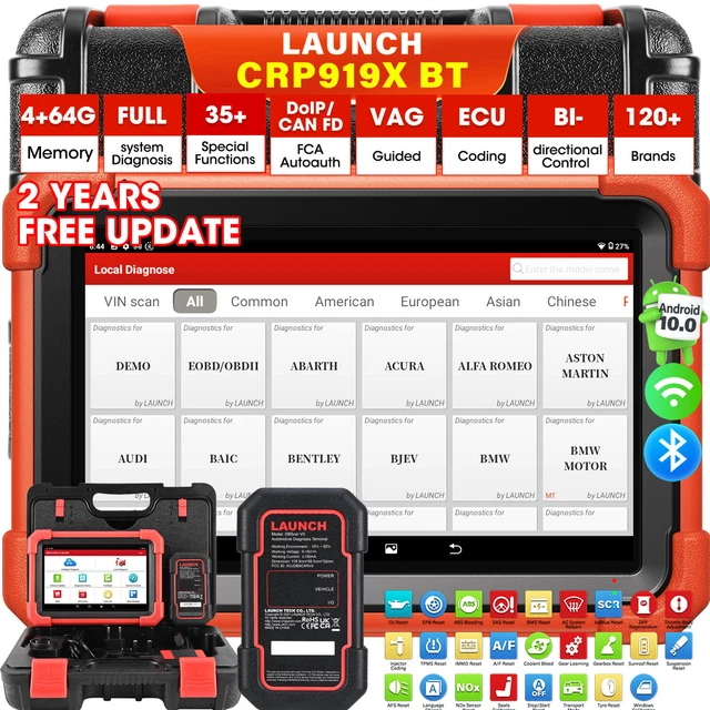 LAUNCH X431 CRP919X BT PRO OBD2 Diagnóstico Escáneres Codificación ECU ...