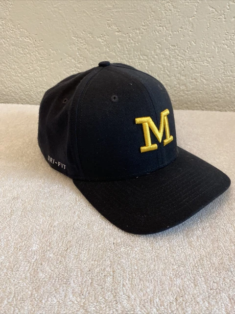 Nike Jumpman Mens Hat Cap Michigan Wolverines Navy Fitted Size L/XL