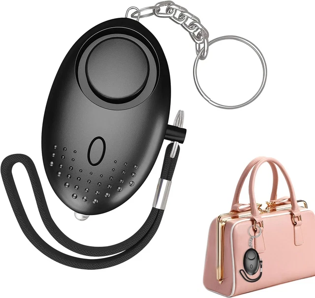 Set Portachiavi Autodifesa Con Allarme 140dB - Per Donne, Bambini E Anziani - Foto 3