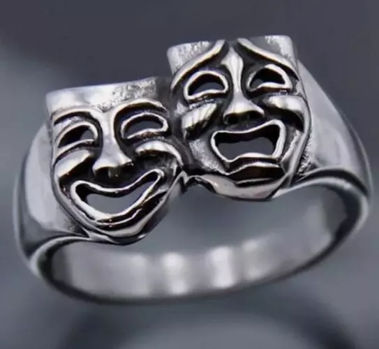 Comedy & Tragedy Ring Actress Theater Stage Broadway  Super Gift Idea