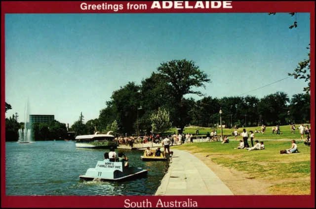 A2704 Australia SA Adelaide Elder Park River Torrens postcard