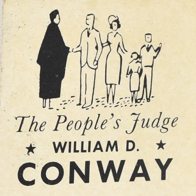 1970s Judge William D Conway Franklin County Illinois Republican Party Political