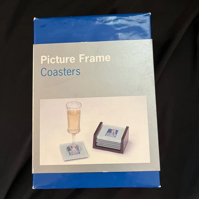 Vintage Picture Frame Coasters Set of 4