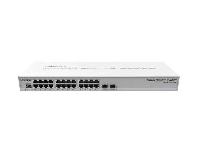 Mikrotik CRS326-24G-2S+RM Cloud Router Switch Rack 24 Ports Gigabit Ethernet 2