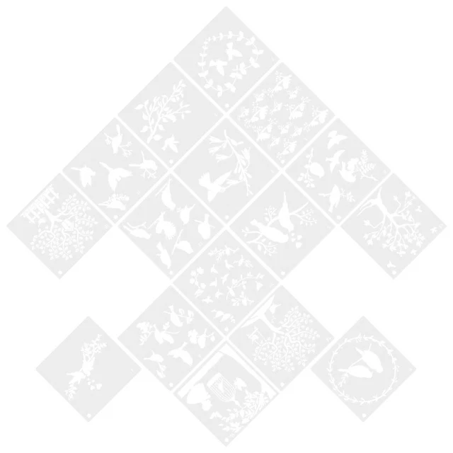 6 PCS POCHOIRS Pour Peindre Gabarit De Dessin Creux Peinture Bricolage