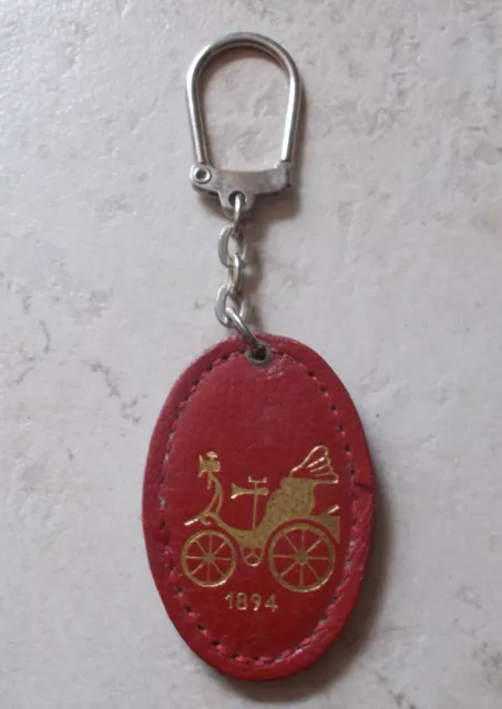 Ancien porte clefs clés vintage auto automobile Garage Automobilia 1950s rouge
