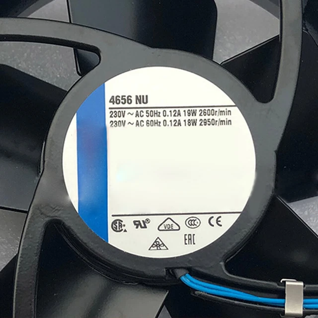 Axial Cooling Fan 230V 60Hz 19W 0.12A For Ebmpapst 4656NU 120*120*38mm