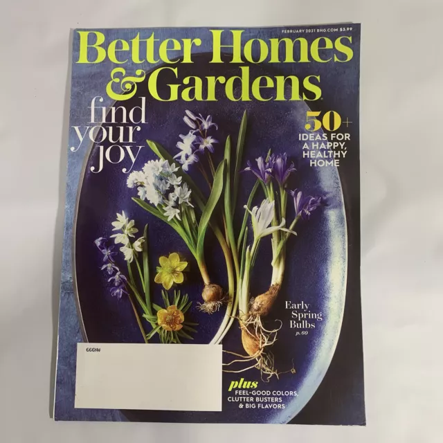 Better Homes & Gardens Magazine February 2021 Find Your Joy Happy Healthy Home