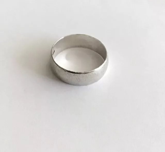 vintage hallmarked silver band ring.Birmingham.Size W-4.7g-7 mm.