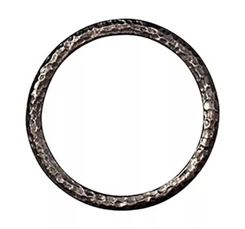 TierraCast Link Hammertone 1.25'' Ring Black Jewellery Making