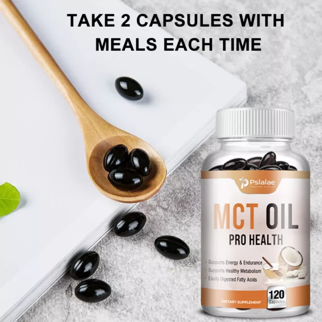 MCT Oil Capsules - with Caprylic Acid,Capric Acid- Weight Loss,Suppress Appetite 3