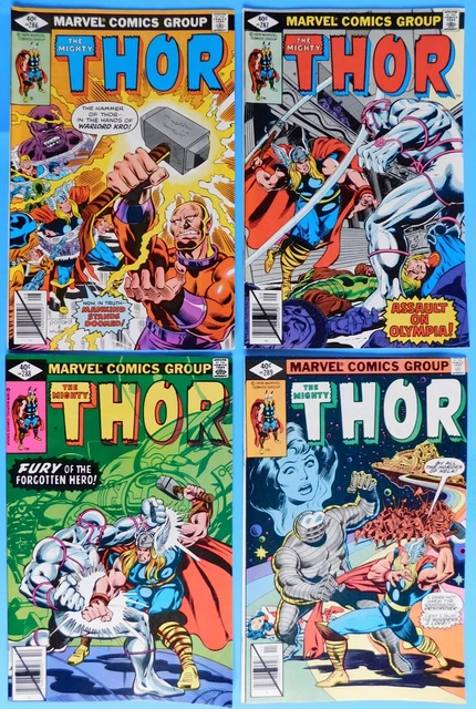 Marvel comics The Mighty THOR 286, 287, 288, 289 (4 from 1979) ☆ in GREAT SHAPE