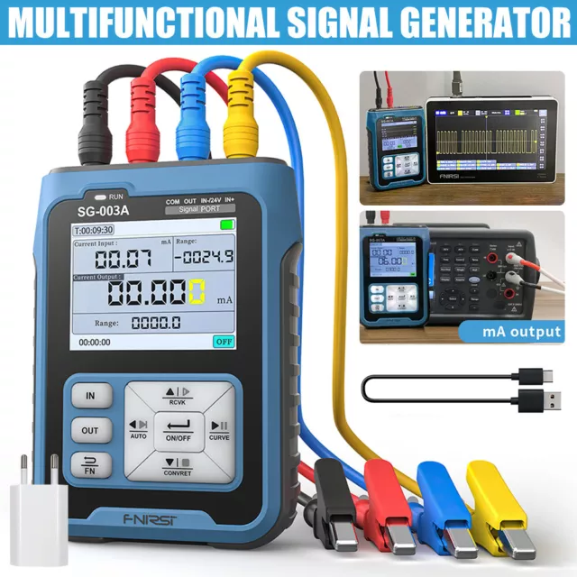4-20mA Signal Generator Source Voltage Current Analog Process Loop Calibrator