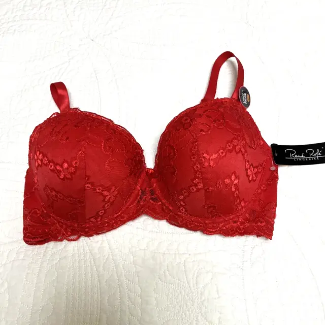 PURE BEAUTY BY Rene Rofe 38D Underwire Front Closure Bra $10.00 - PicClick