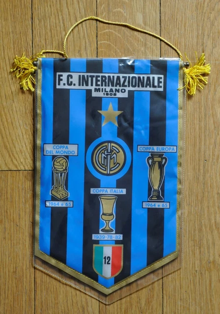Inter Milan FC fanion vintage football banderin pennant wimpel Serie A Calcio