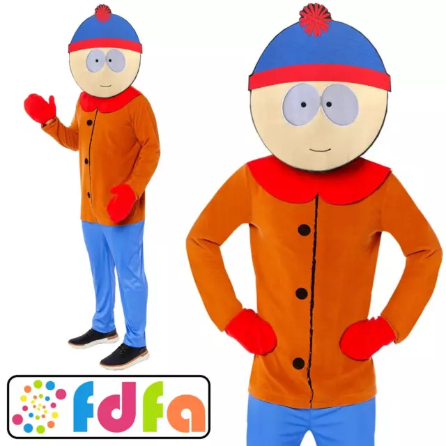 Amscan Official South Park Stan Adults Mens Fancy Dress Costume