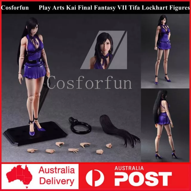 Play Arts Kai Final Fantasy VII Remake Tifa Lockhart Figures Model Statues 27cm