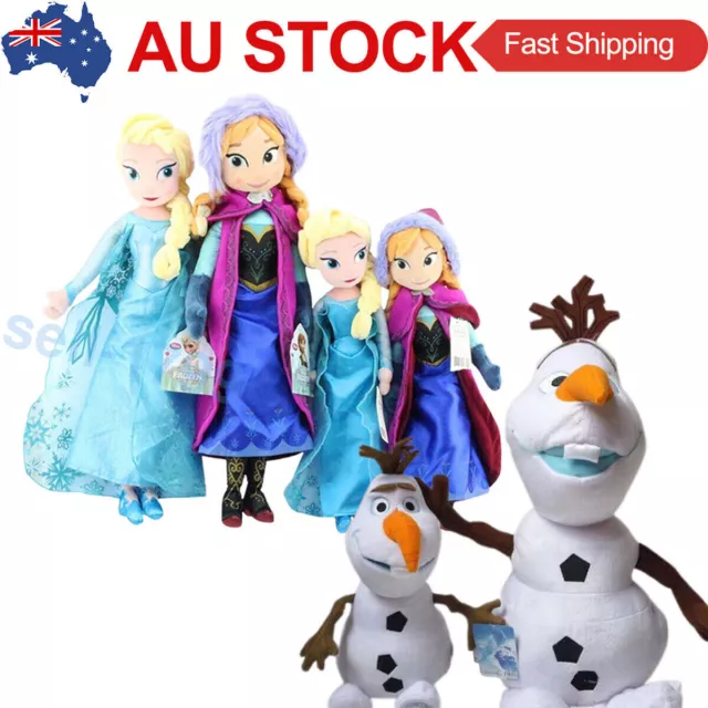 Frozen Elsa Plush Doll Soft Toys Anna Olaf Kids Plushies Anime Adventure Gifts