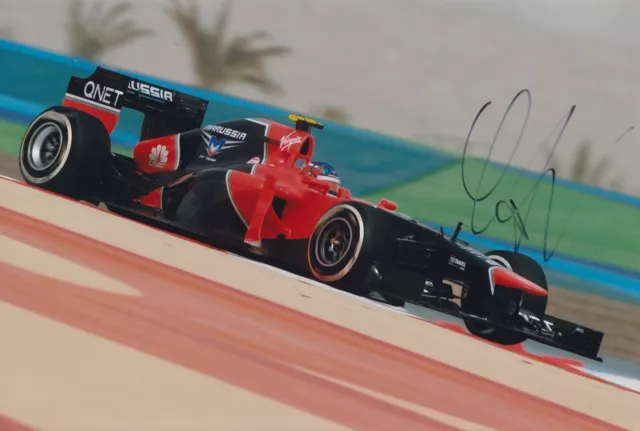 Charles Pic Hand Signed 12x8 Photo F1 Autograph Marussia