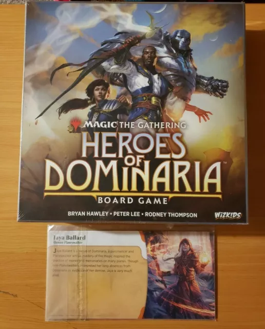Magic the Gathering: Heroes of Dominaria Board Game + Jaya Ballard Promo NEW!
