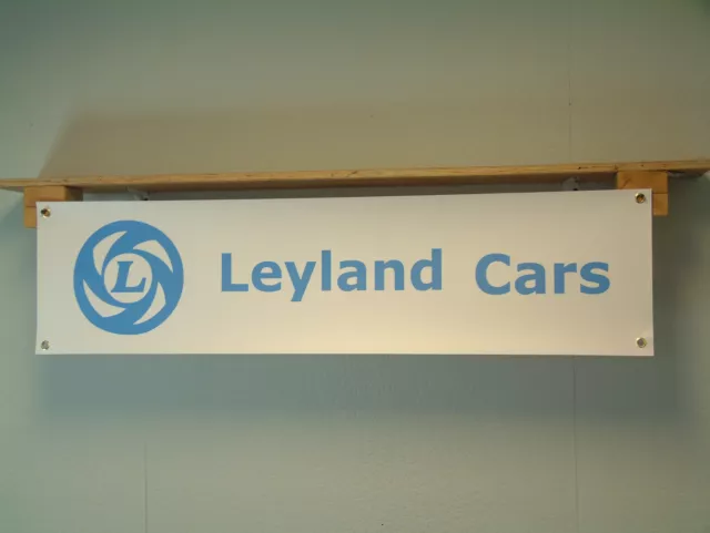 Leyland Cars Banner Classic Car show Garage Workshop Retro Display pvc sign