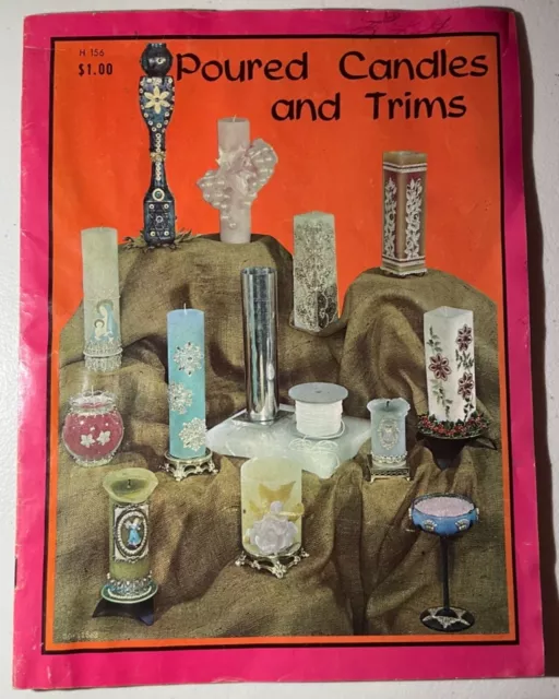 1969 Velas Vertidas Y Recorte Folleto De Curso Velas Decorativas Artesanía Decoración De Cera