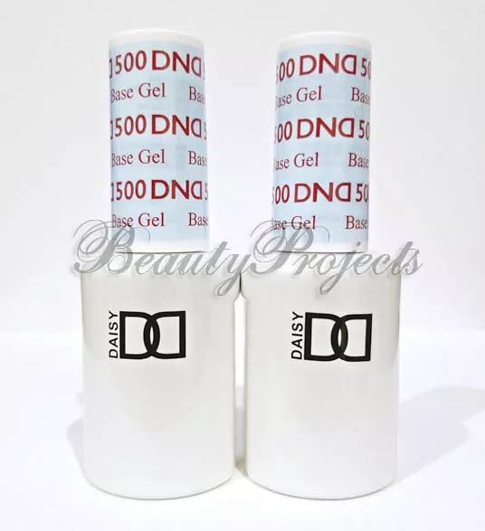 2pc DND Daisy Base Coat 500 Soak Off DND Gel Polish LED/UV .5oz DND 500