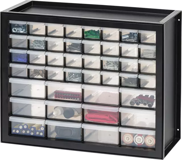 44 Drawer Plastic Bin Small Parts Hardware Crafts Storage Cabinet Organizer New