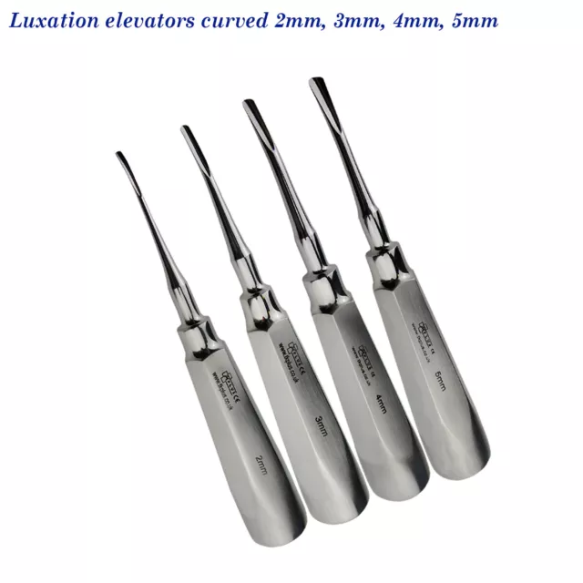 Dental Racine Dentaire 2mm- 5mm Luxant Elévateurs De Luxation Straight Set Of 4