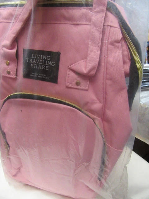 Living Traveling Share Baby Diaper Bag Multi-Function Travel Waterproof Backpack 7