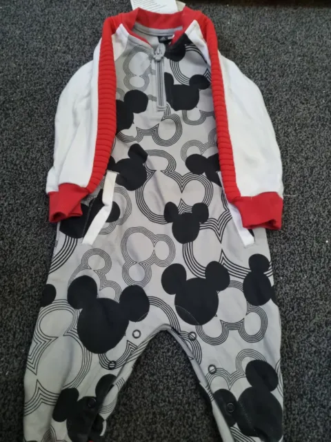 Adidas Disney Baby Boy 9-12 Months Mickey Mouse All In One Outfit