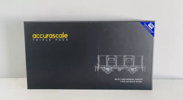 Accurascale OO Gauge BR 21T MDV Mineral Wagon Pre TOPS Bauxite - Pack F ACC1096